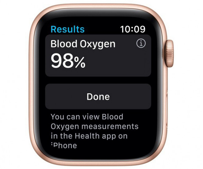 Apple Watch 6 44mm GPS Gold Aluminum Case w. Pink Sand Sport Band (M00E3) б/у